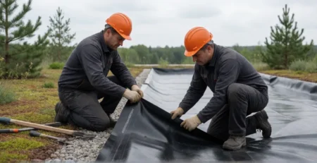 Геомембрана: что это, виды (HDPE, LDPE, ПВХ, EPDM) и применение — общий вид
